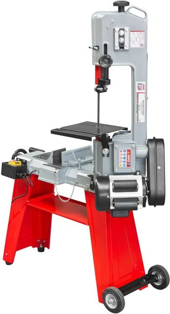 Holzmann Metallbandsäge BS115 mit Fahrgestell, 550W, rot/grau/schwarz, 400V - Bild 1