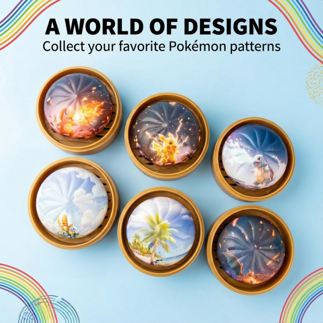 Bandai Pokémon Brot-Spielzeug, mit langsamem Rückprall, ab 3 Jahren - Bild 1