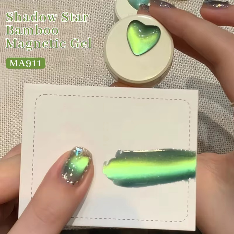 Shadow Star Bambus-Katzen-Magnetgel Nagellack, Schimmernd - Bild 4
