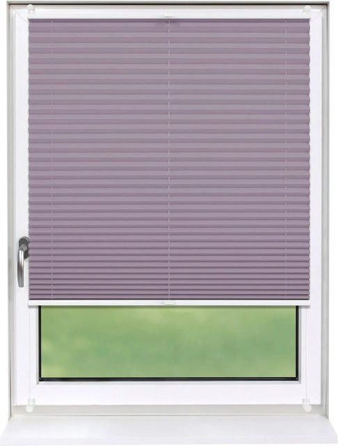 Deco-Raum Plissee Basic Klemmfix ohne Bohren, Flieder, Blickdicht, B: 60 cm, H: 150 cm - Bild 1