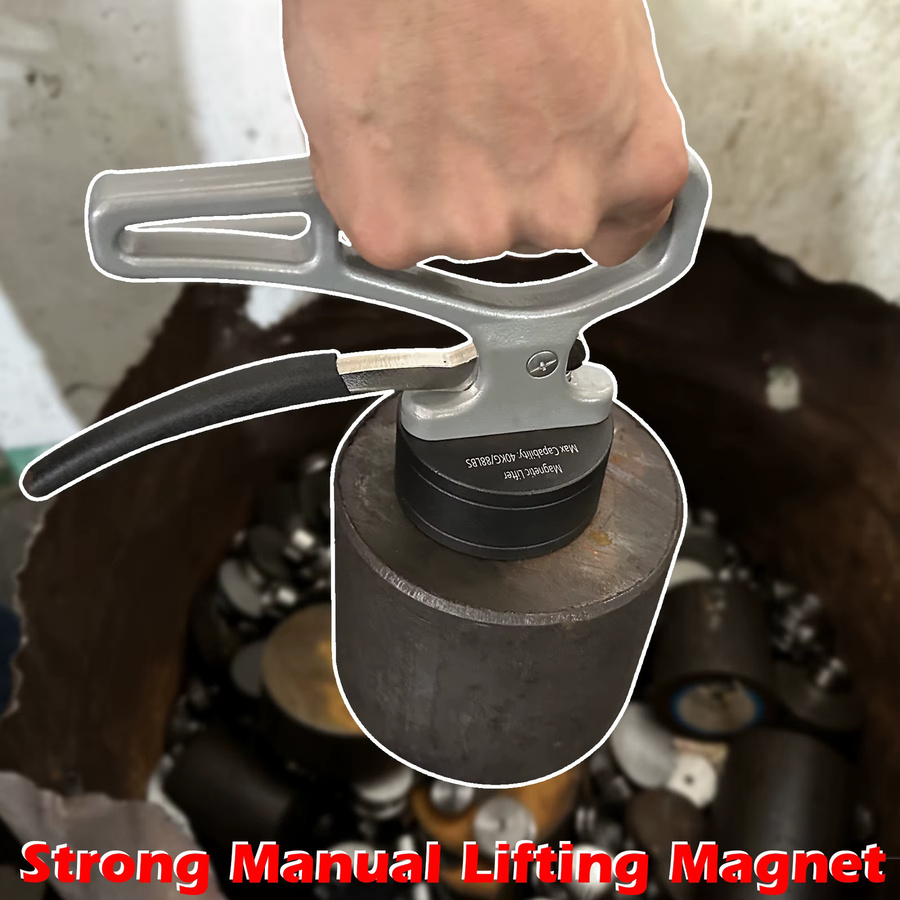 AMAZING-MAG Magnetisches Aufnahmewerkzeug mit Schnellverschluss und ergonomischem Griff in Silber und Grau - Bild 2