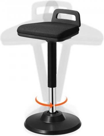 VEVOR Active Chair Wobble Chair mit Griff und Armlehnen, höhenverstellbar, Schwarz, ideal für Schule, Büro und Zuhause für Jugendliche - Bild 1