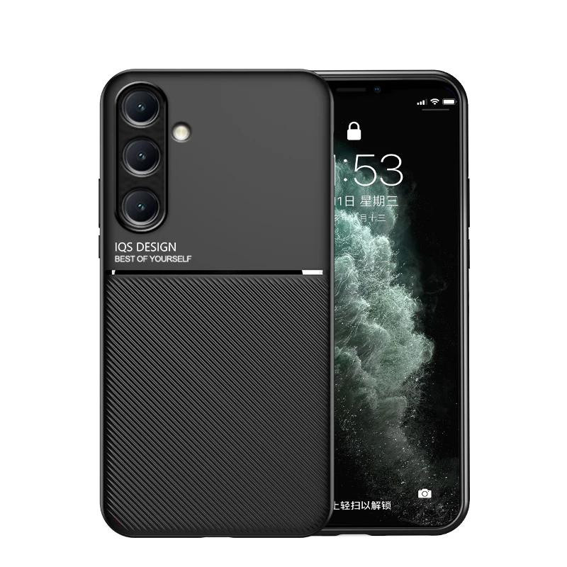 Samsung Galaxy S25 FE 5G Business Handyhülle mit Lederstruktur und Magnetfunktion in Schwarz, Blau, Grün oder Rot - Bild 3