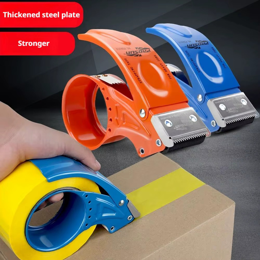 Transparentes Klebeband mit Cutter und Halterung für Express-Logistik und Verpackungen, Breite: 5 cm - Bild 2