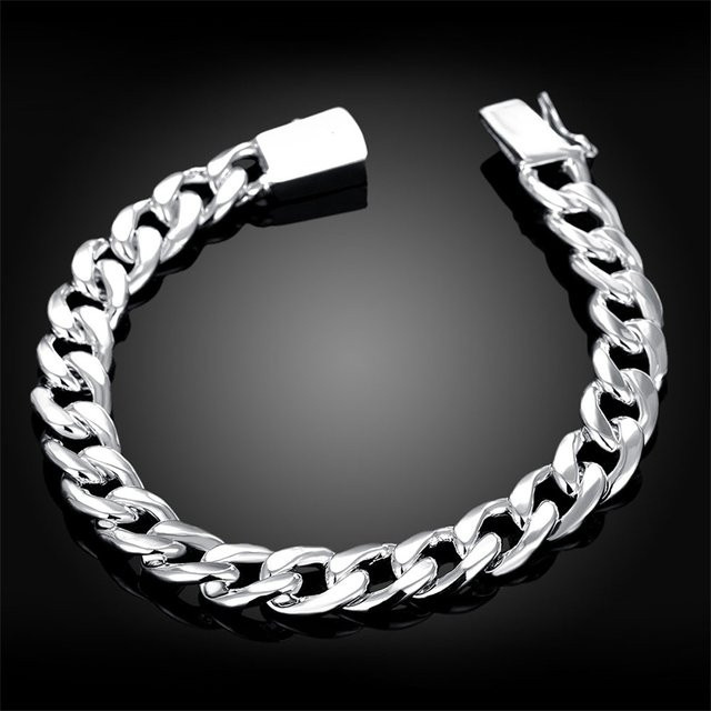 Andara Armband 925 Silber, 10 mm, 8 Zoll, Herren - Bild 1