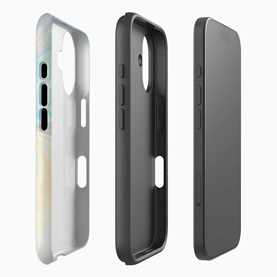 Potdemiel Schillernde Flow-Handyhülle für iPhone 17 16 15 14 13 Pro Max Plus in Multicolour mit Magnetfunktion und robustem Doppelschicht-Schutz - Bild 1