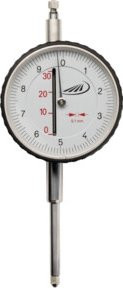 Helios-Preisser Messuhr aus Edelstahl in Silber, Messbereich 30 mm, Messgenauigkeit 0,10 mm, Durchmesser 58 mm - Bild 1
