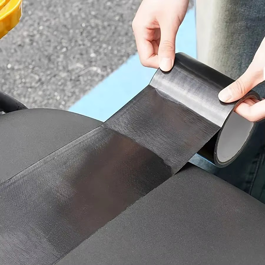 Schwarzes Klebeband auf Stoffbasis zur Lederreparatur für Kissen und Sitzsofas - Bild 4