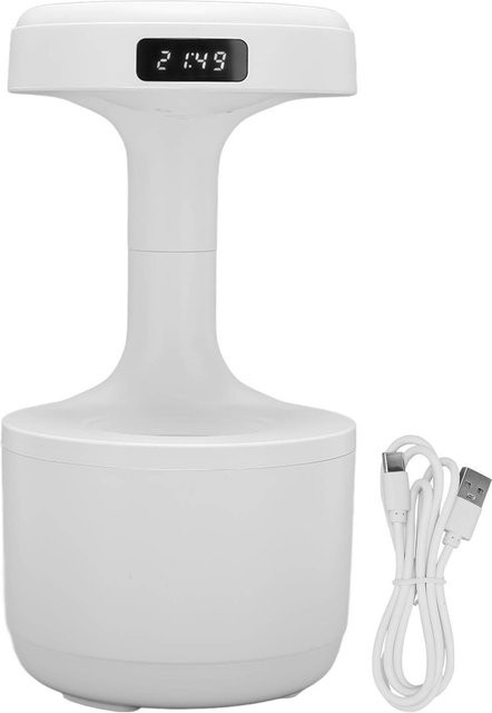 TOMTOP JMS Anti-Schwerkraft Luftbefeuchter mit Wassertropfen-Effekt, leiser Betrieb und feinem Nebel, USB, weiß - Bild 1