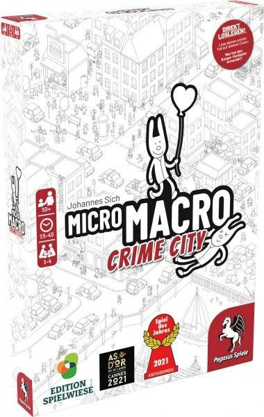 MicroMacro: Crime City Edition Spielwiese Detektivspiel von Pegasus Spiele, Mehrfarbig - Bild 1