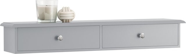 SoBuy FRG43 Wandschrank Badezimmerschrank in Weiss mit 2 Schubladen, B/H/T: 64 x 10 x 15 cm - Bild 1