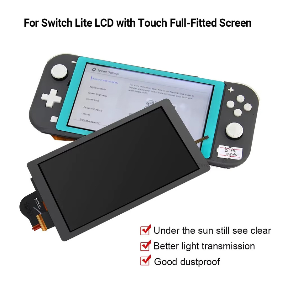 MBCHIPS MC 2in1 LCD Display Bildschirm und Touch Screen Digitizer für Nintendo Switch Lite in Weiß - Bild 6