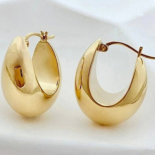 YoYo Creolen, vergoldet, Gold, Damen - Bild 1