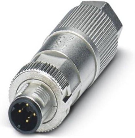 Phoenix Contact 1411066 Sensor-Aktor-Steckverbinder Stecker gerade, 4 Polzahl, silber - Bild 1