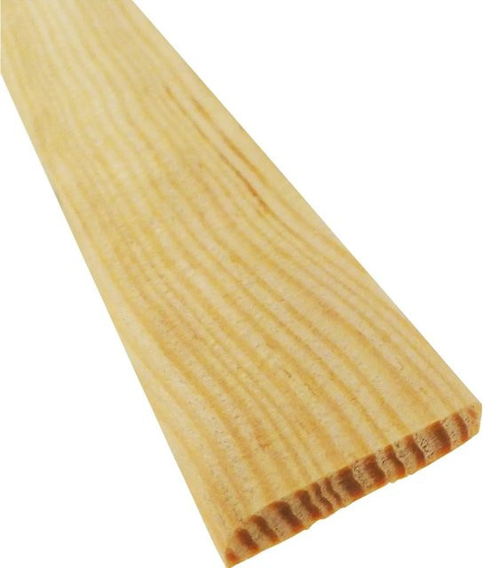 Döllken Profiles Sockelleiste aus Kiefer Massivholz in Braun und Beige, Länge: 2400 mm, Höhe: 23 mm, Tiefe: 6 mm - Bild 1