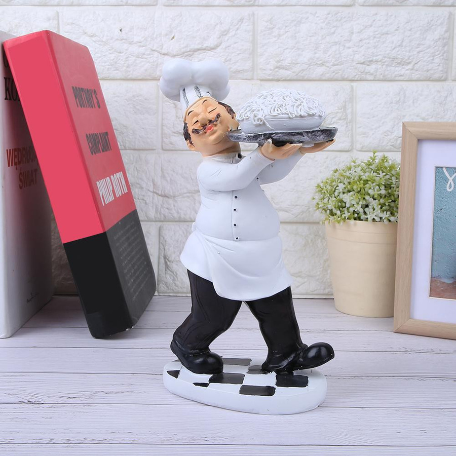 KaiSai Koch Deko-Figur aus Harz als stilvolles Ornament für dein Restaurant oder Café - Bild 2