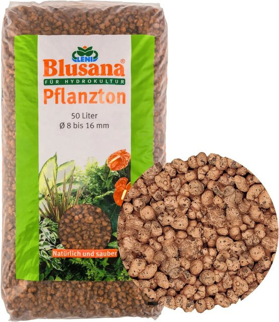 Blusana Blähton Pflanzsubstrat mit grober Körnung 8-16 mm, 50 kg - Bild 1
