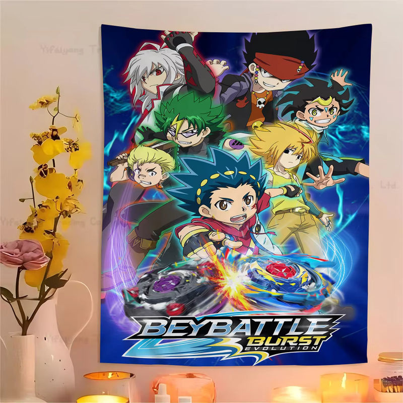 Bunter Beyblade Wandteppich im Bohemian Stil zur Wanddekoration, Multicolor - Bild 6