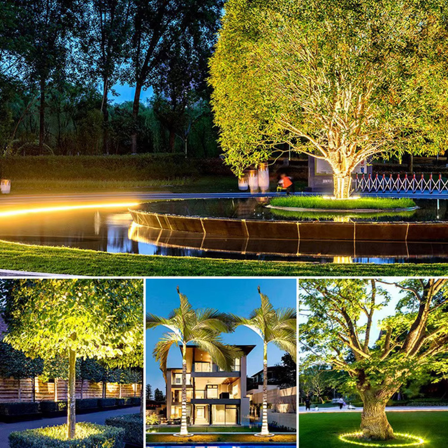 5er-Pack Arbrac LED-Rasenstrahler in Warmweiß für Garten und Terrasse, IP65 wetterfeste Baumumarmungsleuchte für Außenbereiche - Bild 4