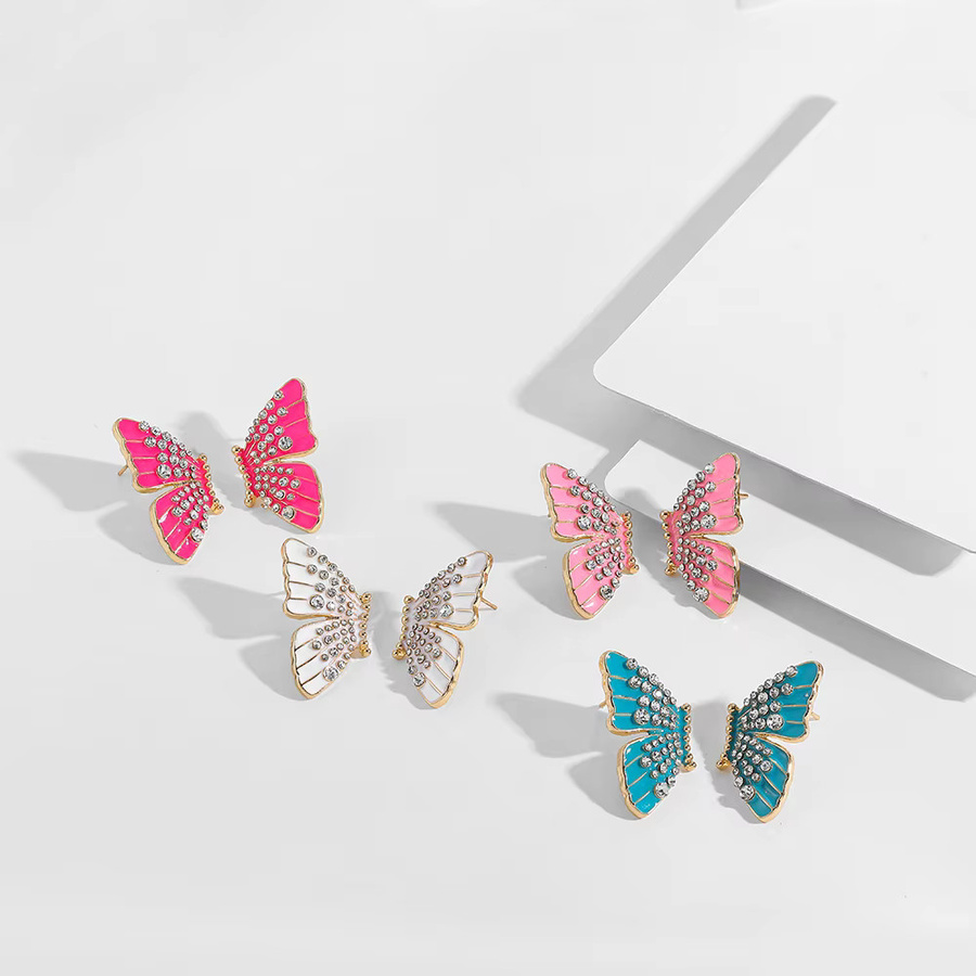 Erpels Ohrstecker Schmetterling, Kristall, Gold, Damen - Bild 2