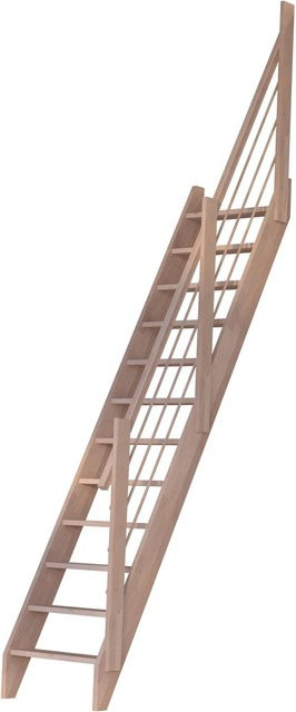 StarWood Treppe Buche 3000 Holz-Design-Geländer Basic in Braun - Bild 1