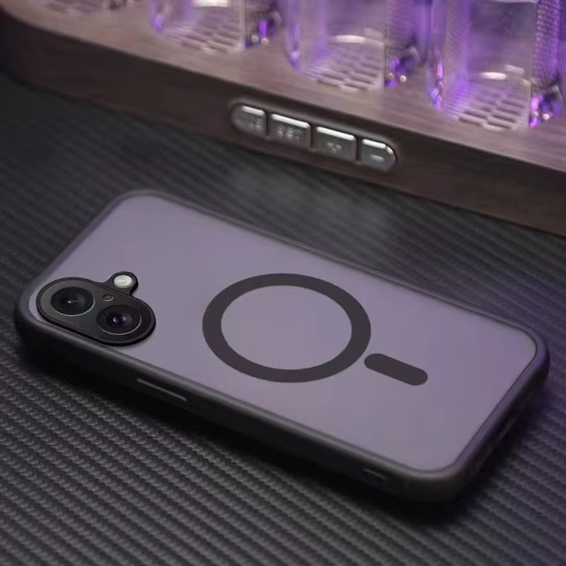Ricestate Magnetische Stoßfänger-Hülle für iPhone 12 bis 17 Pro Max Plus Air in Schwarz mit MagSafe Unterstützung - Bild 2