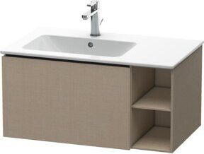 Duravit Waschtischunterschrank L-Cube in Leinen mit 1 Auszug und Becken links, B/H/T: 82 x 48,1 x 40 cm - Bild 1