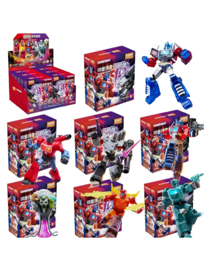 Blokees Transformers Shining 04 & 05 Eternal Rivalry Blind Box, Montierbares Modell-Set, Optimus Megatron Sammlerfigur - Bild 4