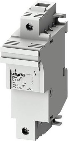 Siemens Zylindersicherungshalter 3NW7212, 100A, 690 V/AC, grau - Bild 1