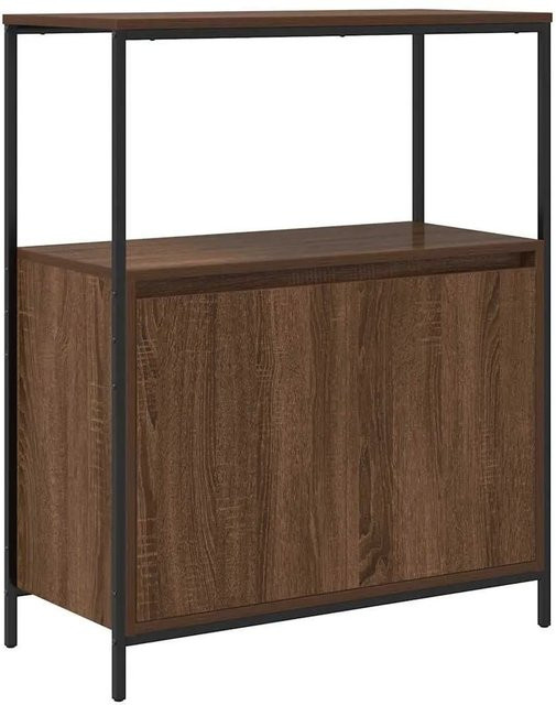 vidaXL Badschrank mit Regalen und Türen in Eiche Braun, B/T/H: 76,5 x 35 x 95 cm - Bild 1