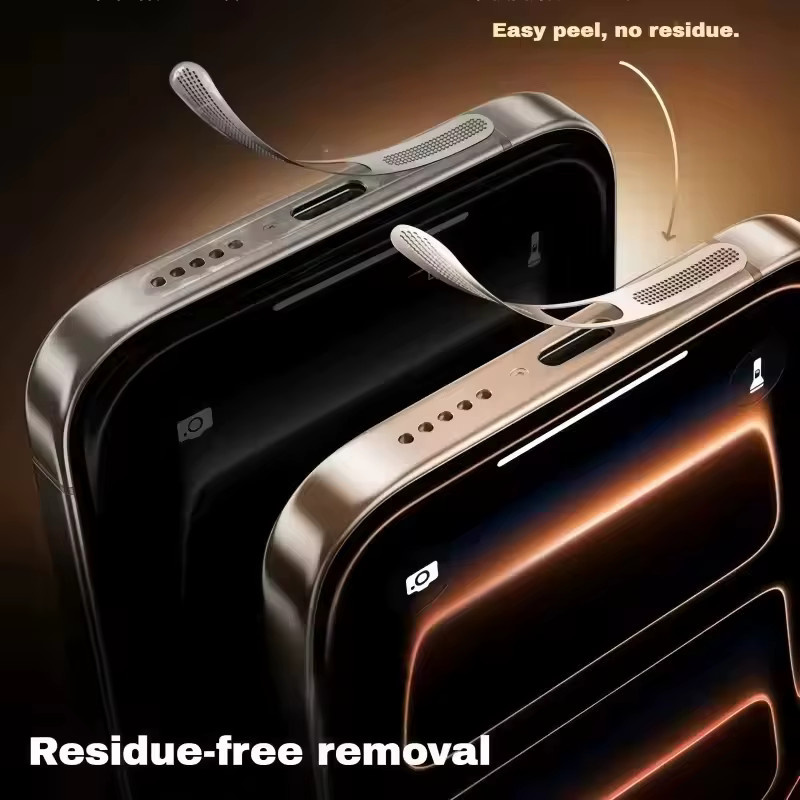 Apple Metall Staubdicht Lautsprecher Netz Aufkleber für iPhone 17 Pro Max und iPhone 17, Farbe: Silber - Bild 2