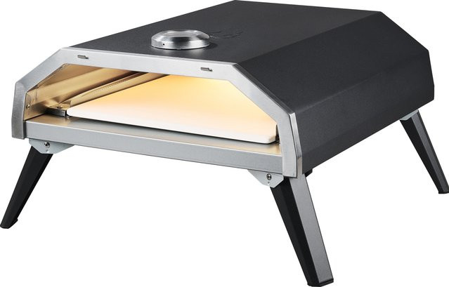 GRILLMEISTER Gas-Pizzaofen mit Thermometer und Keramikstein, tragbar - Bild 1