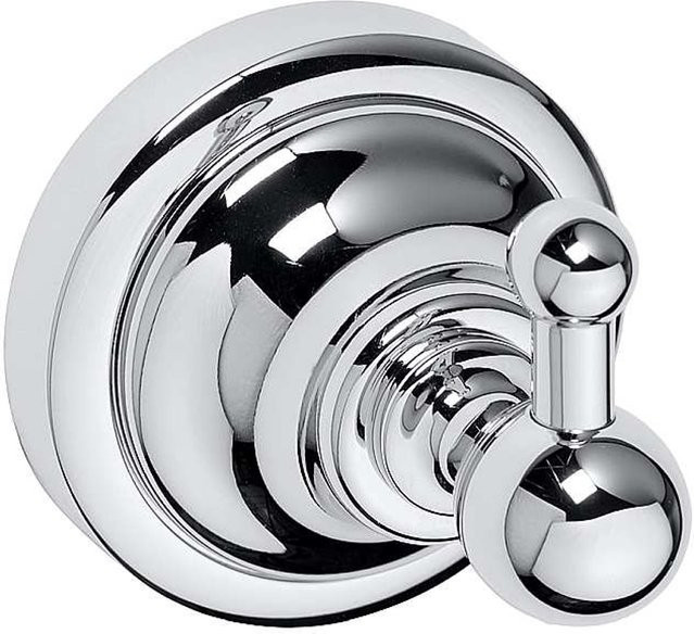 Brillantbad BETRO Kleiderhaken aus Messing in Chrom, B/T/H: 6,5 x 6,5 x 6,5 cm - Bild 1