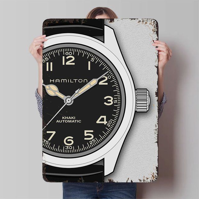 Hamilton Vintage Wanddekor aus Eisen als Kunstornament in Schwarz und Weiß, B/H: 30 x 20 cm - Bild 1
