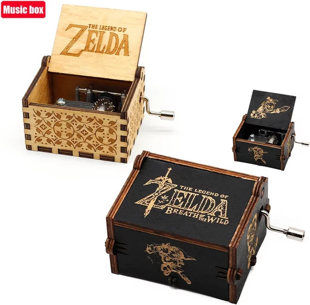 Bandai The Legend of Zelda DIY Kreative Spieluhr aus Holz, handgekurbelt - Bild 1