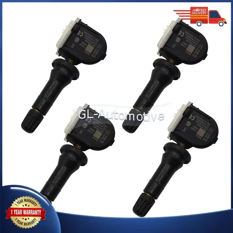 4er-Set GANGLE Reifendrucksensor TPMS für Ford Mustang 2014-2023, 433MHz, Farbe: Schwarz, Ersatzteil F2GT-1A180-CB F2GT-1A150-CB - Bild 2
