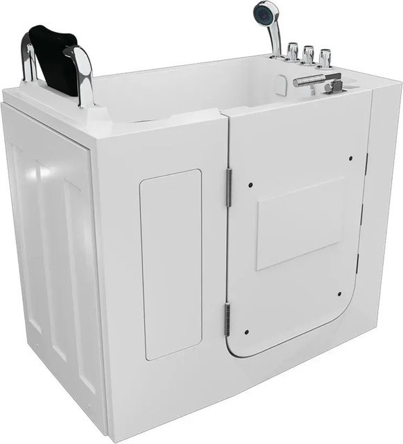 AcquaVapore Sitzbadewanne für Senioren mit Tür, weiß, B/T: 110 x 68 cm - Bild 1