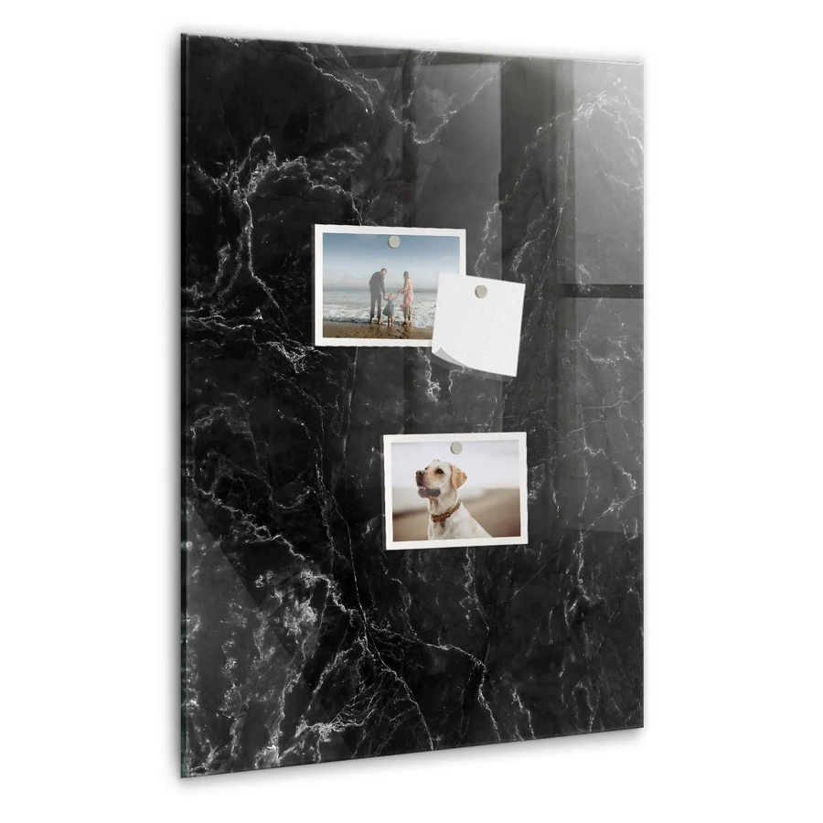 Tulup Magnettafel aus Glas in Dunkler Marmor Optik, B/H: 40 x 60 cm - Bild 2