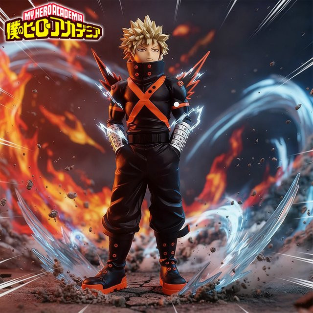 Bandai My Hero Academia Asui Tsuyu Toga Himiko Todoroki Shouto, Anime-Figur, PVC Desktop-Statue - Bild 1