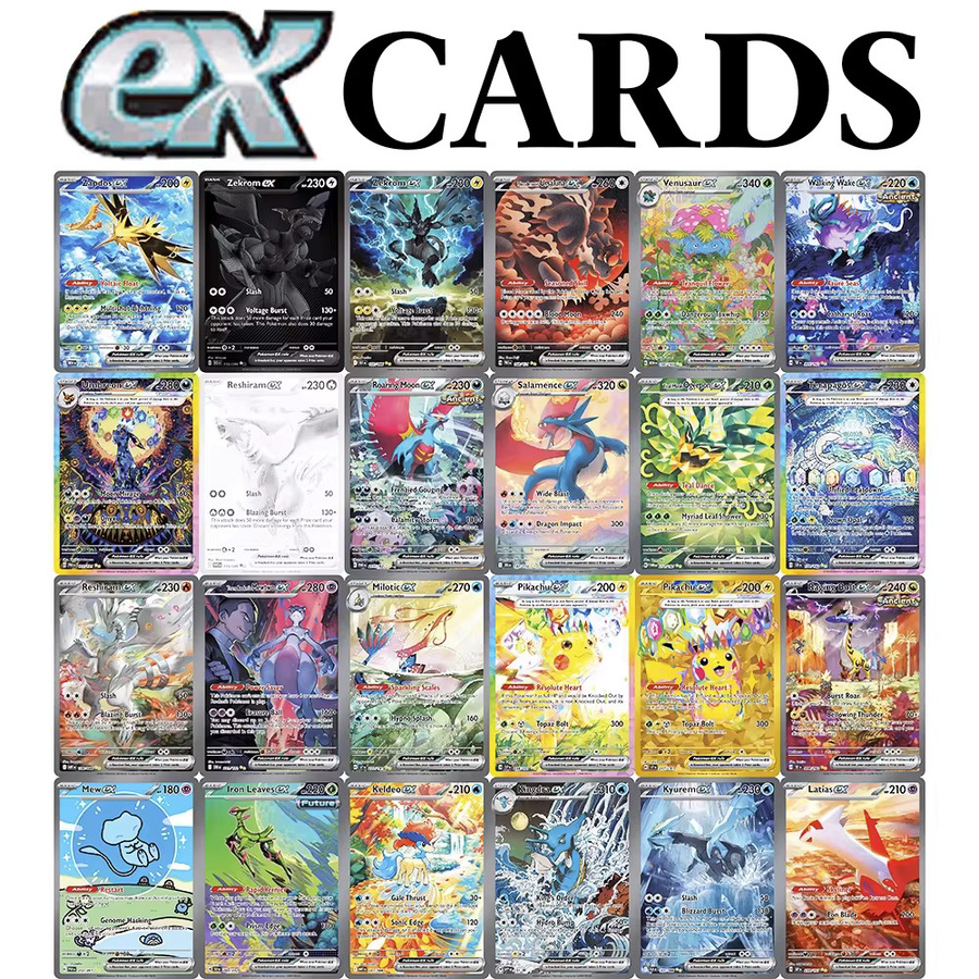 Keeppley PKM EX Karten Karmesin & Purpur, Holografische Seltene Proxy-Spielkarten, Pokémon, Bunt / Mehrfarbig - Bild 1