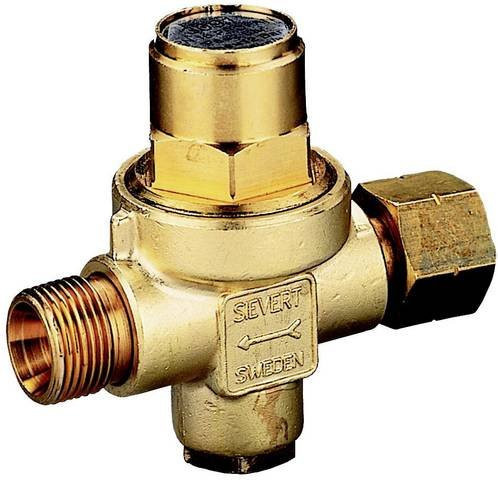 Propankleindruckregler Sievert ohne Manometer, 2 bar, 6 kg/h, Anschluss G 3/8, Farbe: Gold - Bild 1