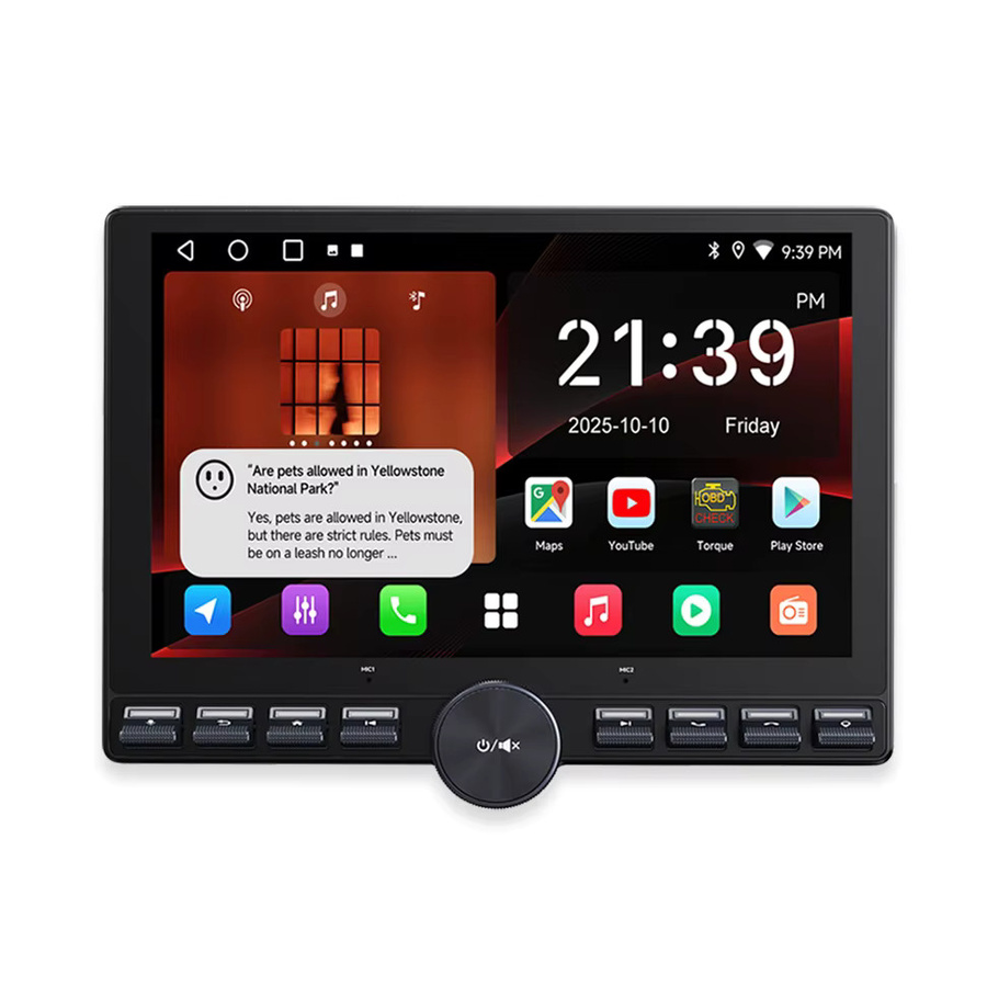 ATOTO Android Autoradio mit 10 Zoll ausziehbarem Bildschirm, CarPlay, Android Auto, Bluetooth und Kamera in Schwarz - Bild 7