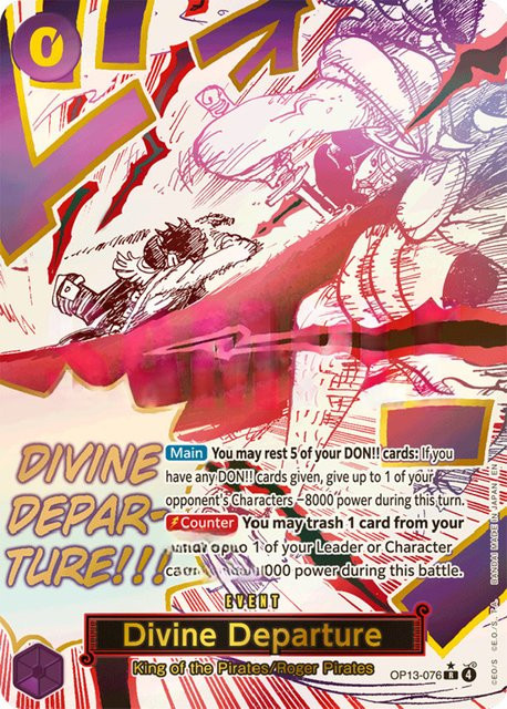 Bandai One Piece Divine Departure OP13-076 Roger Pirates, Sammelkarten-Spiel - Bild 1