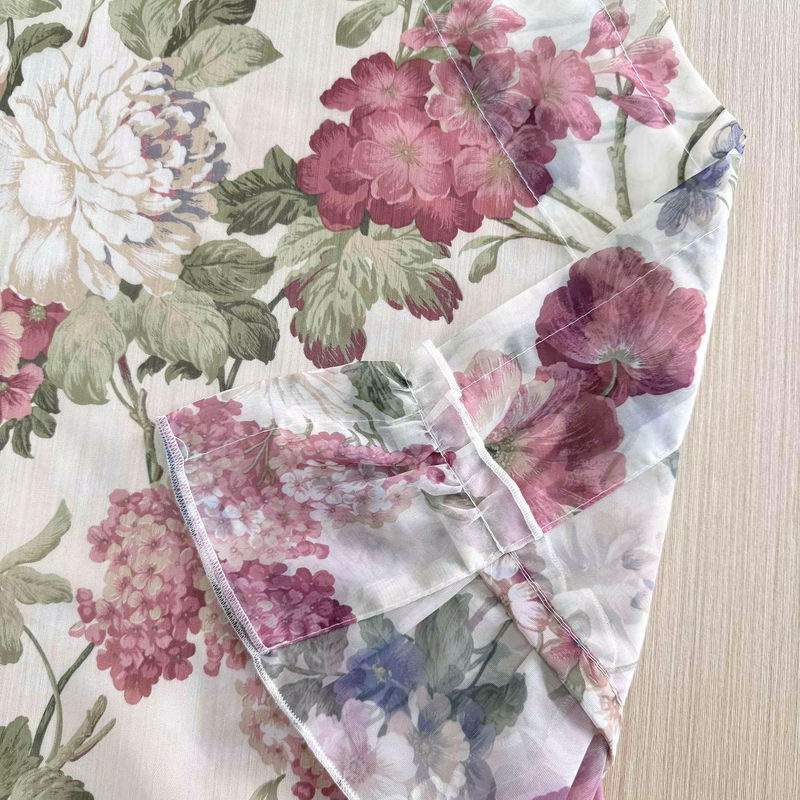 Tiyana Voile-Vorhang mit floralem Design in Transparent, Breite: 100 cm, Höhe: 150 cm - Bild 5