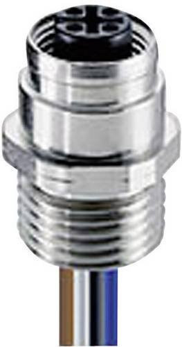 Lumberg Automation 45740 Sensor-Aktor-Einbausteckverbinder M12 Buchse, 4-polig, Farbe: Silber, Einbau, 0,50 m - Bild 1