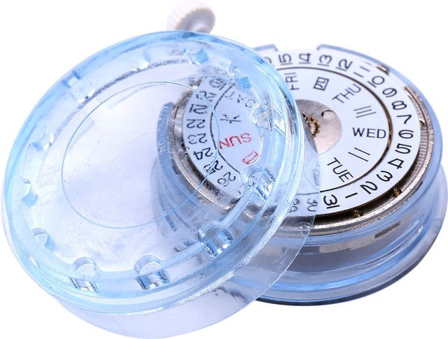 MIYOTA Automatik-Uhrwerk, Kalenderanzeige, Messing, Silber - Bild 1