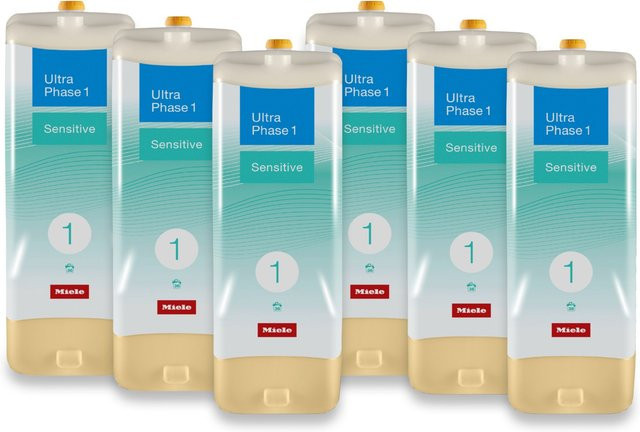 Miele UltraPhase 1 Sensitive Waschmittel Set, 6 Stück, Blue - Bild 1