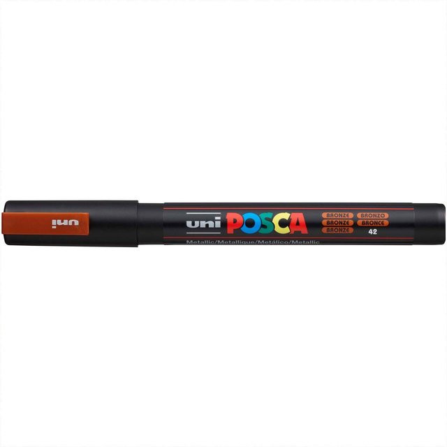 uni POSCA-Marker PC-3M Permanent Marker mit feiner Spitze in Gold - Bild 1