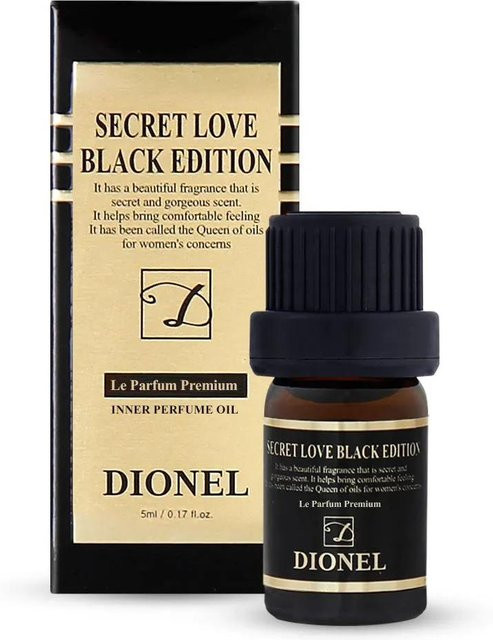 Dionel Secret Love Black Edition Hygiene Parfüm Reiniger, 5 ml - Bild 1