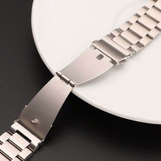 Uhrenarmband Edelstahl, Silber, Unisex - Bild 1